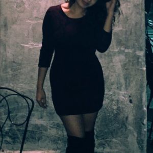 Baroque Maroon and black dress